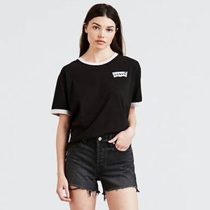 NWT Levi’s® Logo J.V. Ringer Tee Shirt